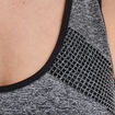 Brassière sport microfibre dos nageur gris femme