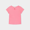 Lot de 3 t-shirts manches courtes coton rose clair b&eacute;b&eacute; fille