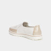 Mocassins pied large Confortissimo blanc femme