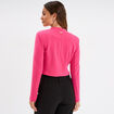 Veste bol&eacute;ro stretch manches longues rose fushia femme
