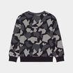 Sweat col rond manches longues noir garçon