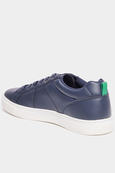 Tennis basses à lacets Kickers Reverse bleu marine homme