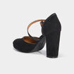 Escarpins &agrave; talons avec bride noir femme