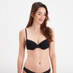 Soutien-gorge corbeille paddé dentelle noir femme
