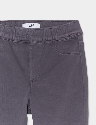 Tregging taille standard gris foncé fille