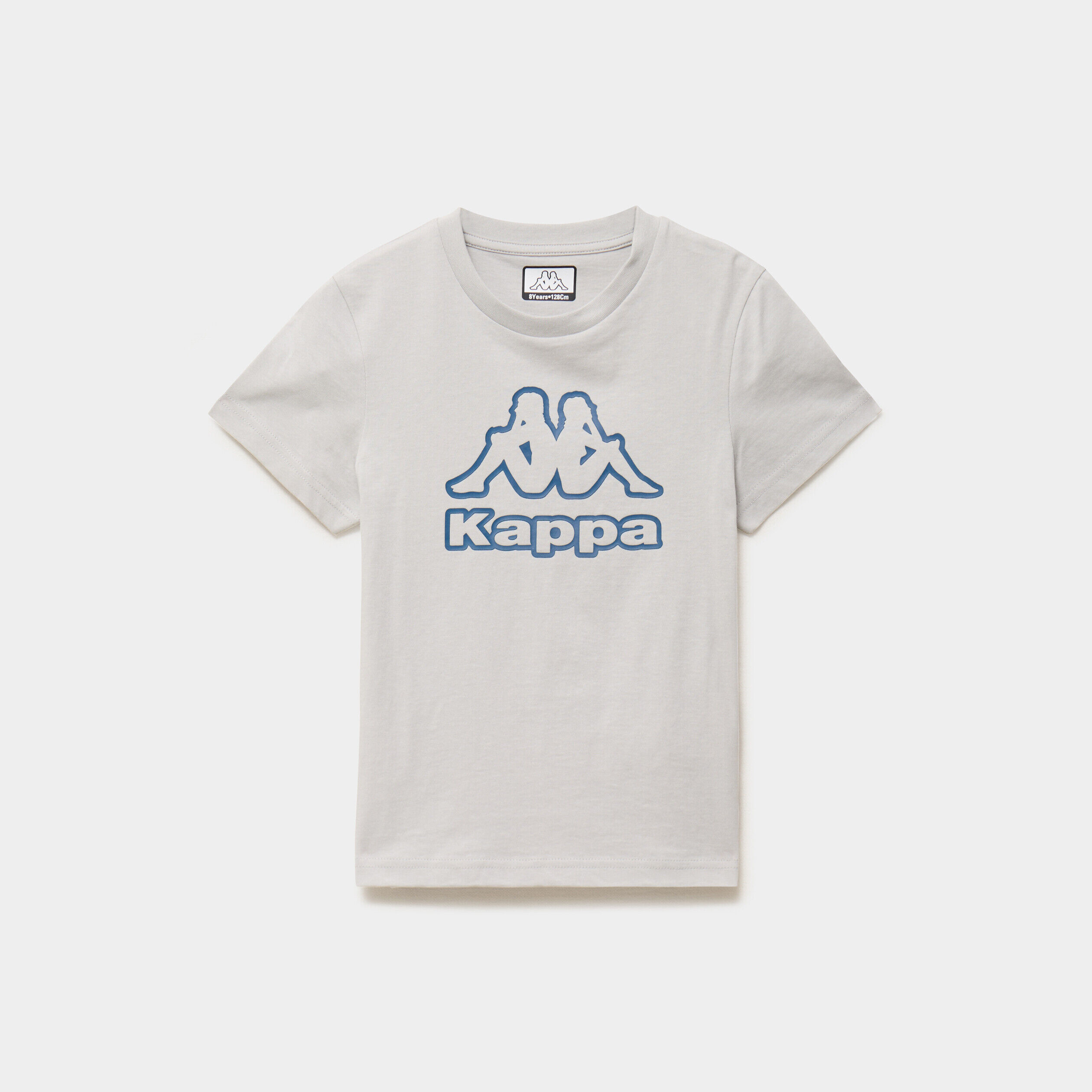 T-shirt manches courtes coton Kappa gris clair garçon