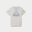 T-shirt manches courtes coton Kappa gris clair gar&ccedil;on