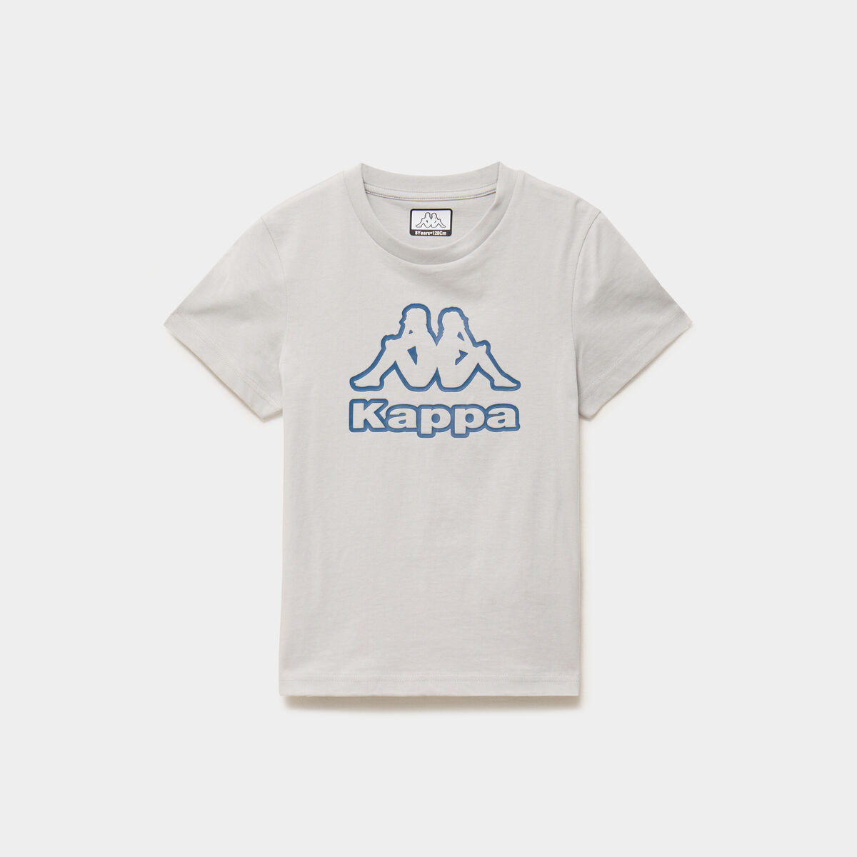 T-shirt manches courtes coton Kappa gris clair gar&ccedil;on