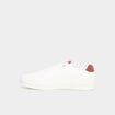 Tennis basses &agrave; lacets marron clair homme