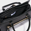 Sac &agrave; main avec bandouli&egrave;re noir femme