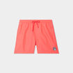 Short de bain droit taille &eacute;lastiqu&eacute;e rose fluo homme