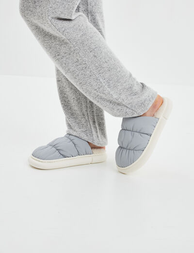 Chaussons mules matelassés Liberto bleu clair femme