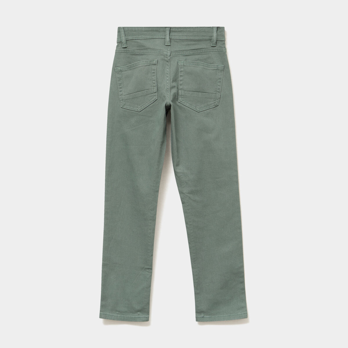 Pantalon slim coton majoritaire vert gar&ccedil;on