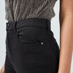 Pantalon skinny taille haute noir femme