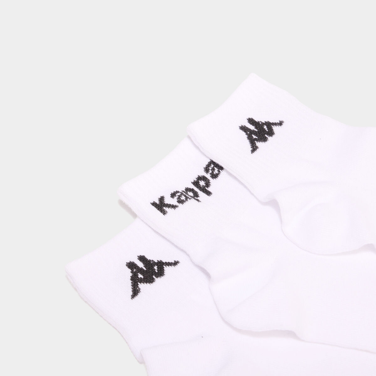 Lot 3 paires socquettes sport Kappa blanc homme