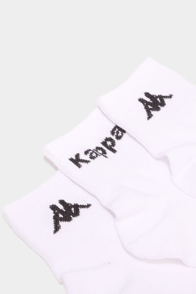 Lot 3 paires socquettes sport Kappa blanc homme