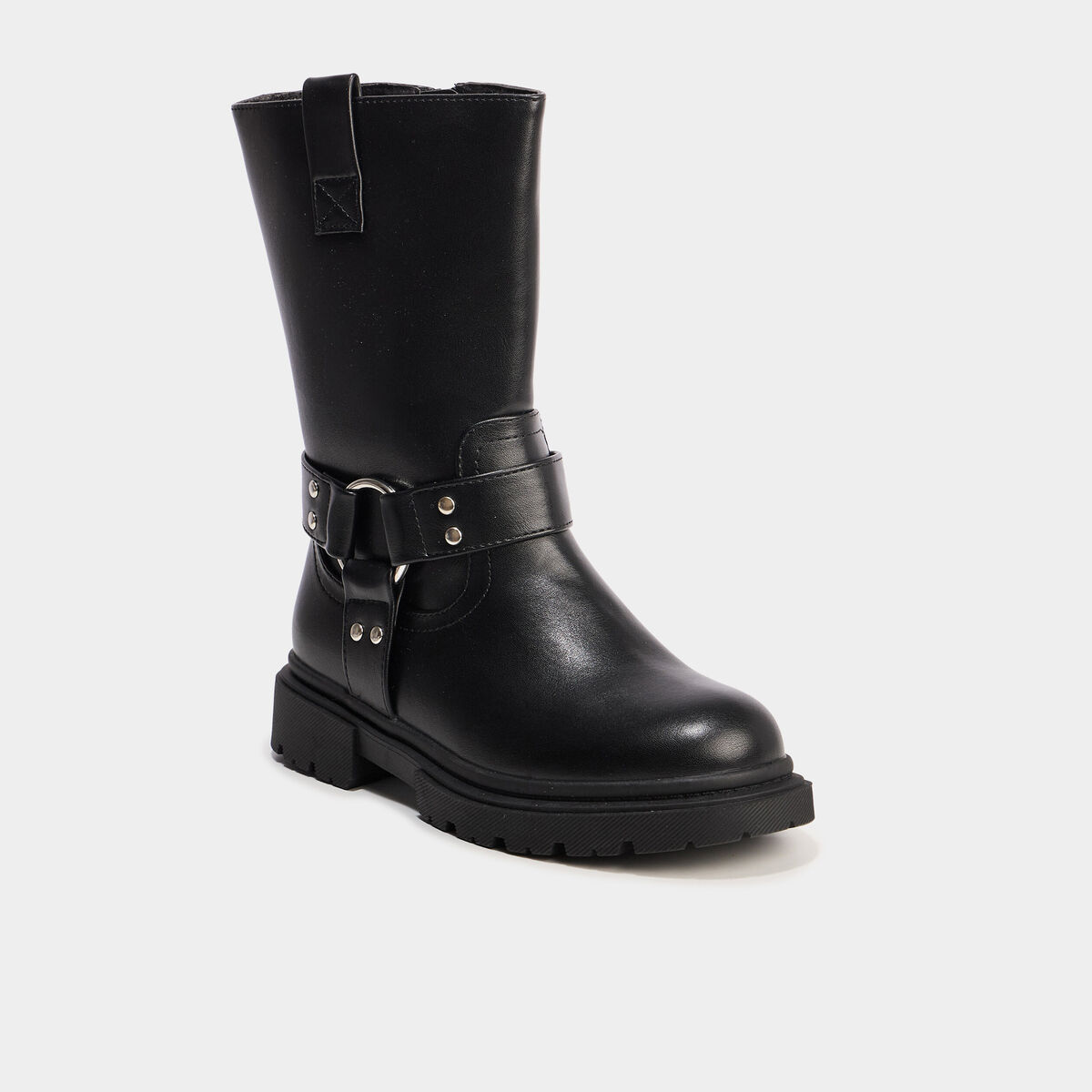 Bottes avec boucles noir fille