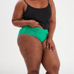 Shorty en coton vert menthe femme grande taille