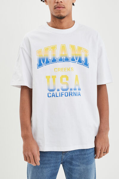 T-shirt manches courtes Creeks blanc homme