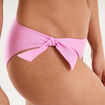Bas de maillot de bain d&eacute;tails noeuds rose clair femme
