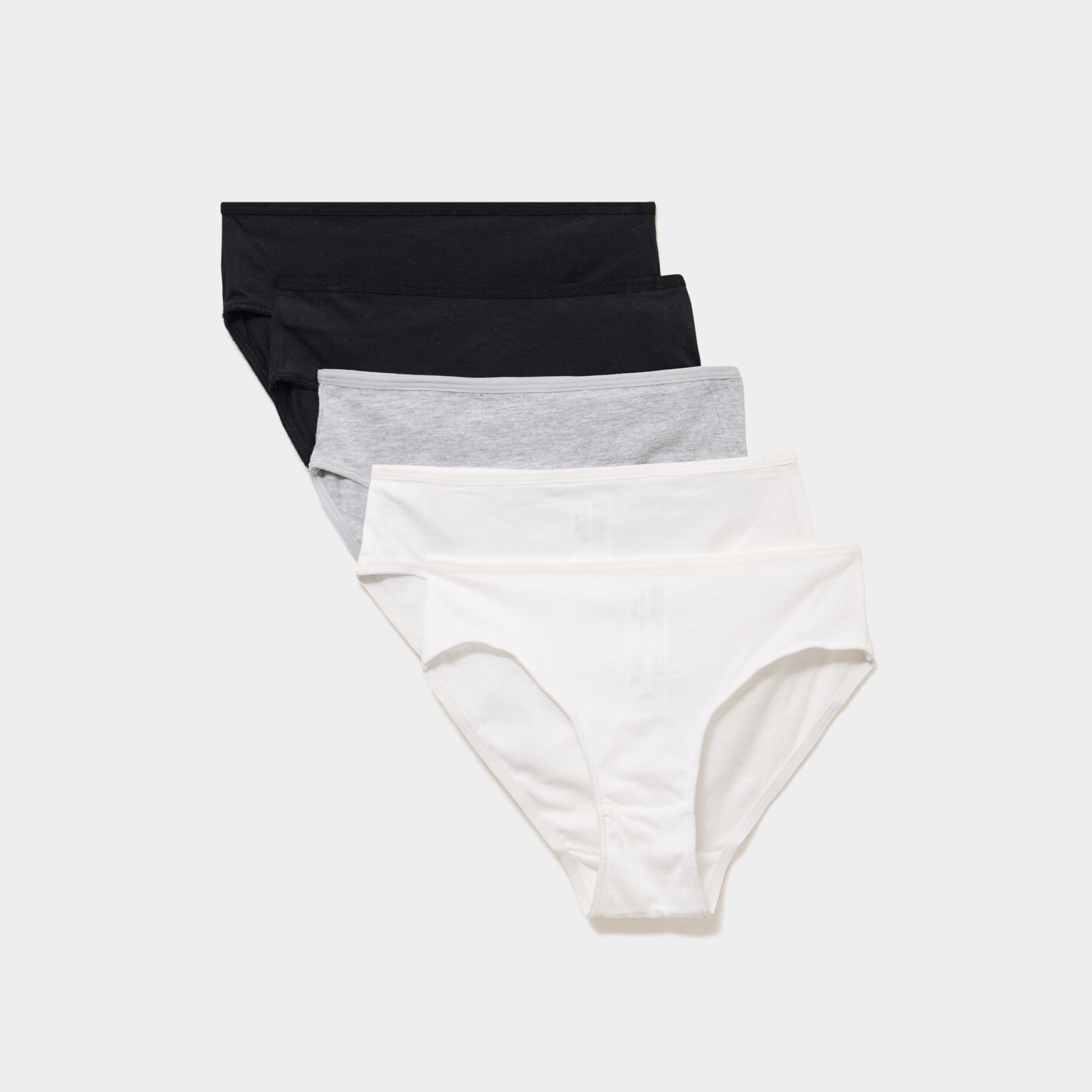 Lot 5 culottes coton noir fille LH