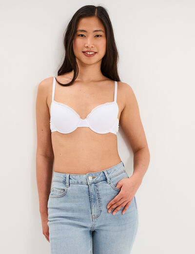 Soutien-gorge embo&icirc;tant padd&eacute; blanc femme