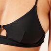 Haut de maillot de bain bretelles fines noir femme