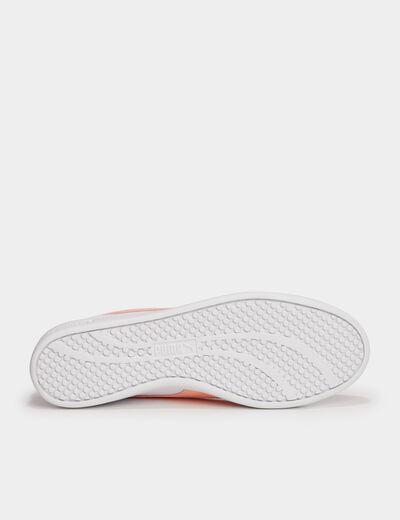 Tennis basses en cuir Puma Smash blanc femme