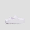Mules de plage plateformes blanc femme