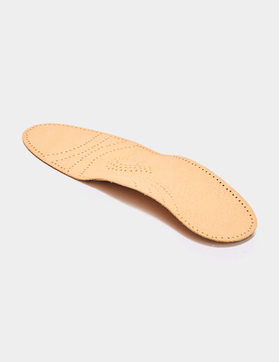 Semelles voûte plantaire cuir Tawata sable mixte