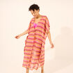 Robe de plage longue multicolore femme