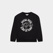 Sweat col rond manches longues noir garçon