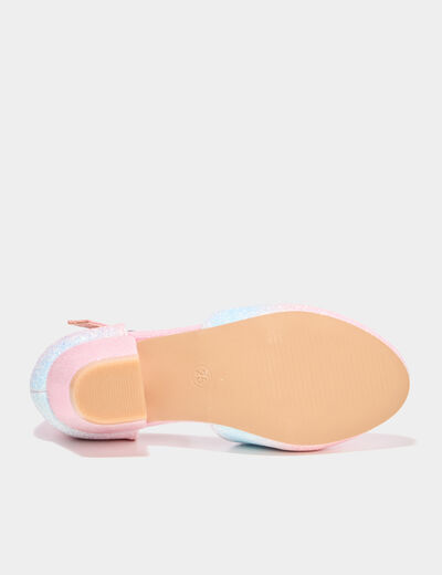 Babies c&eacute;r&eacute;monie &agrave; talons paillettes multicolore fille