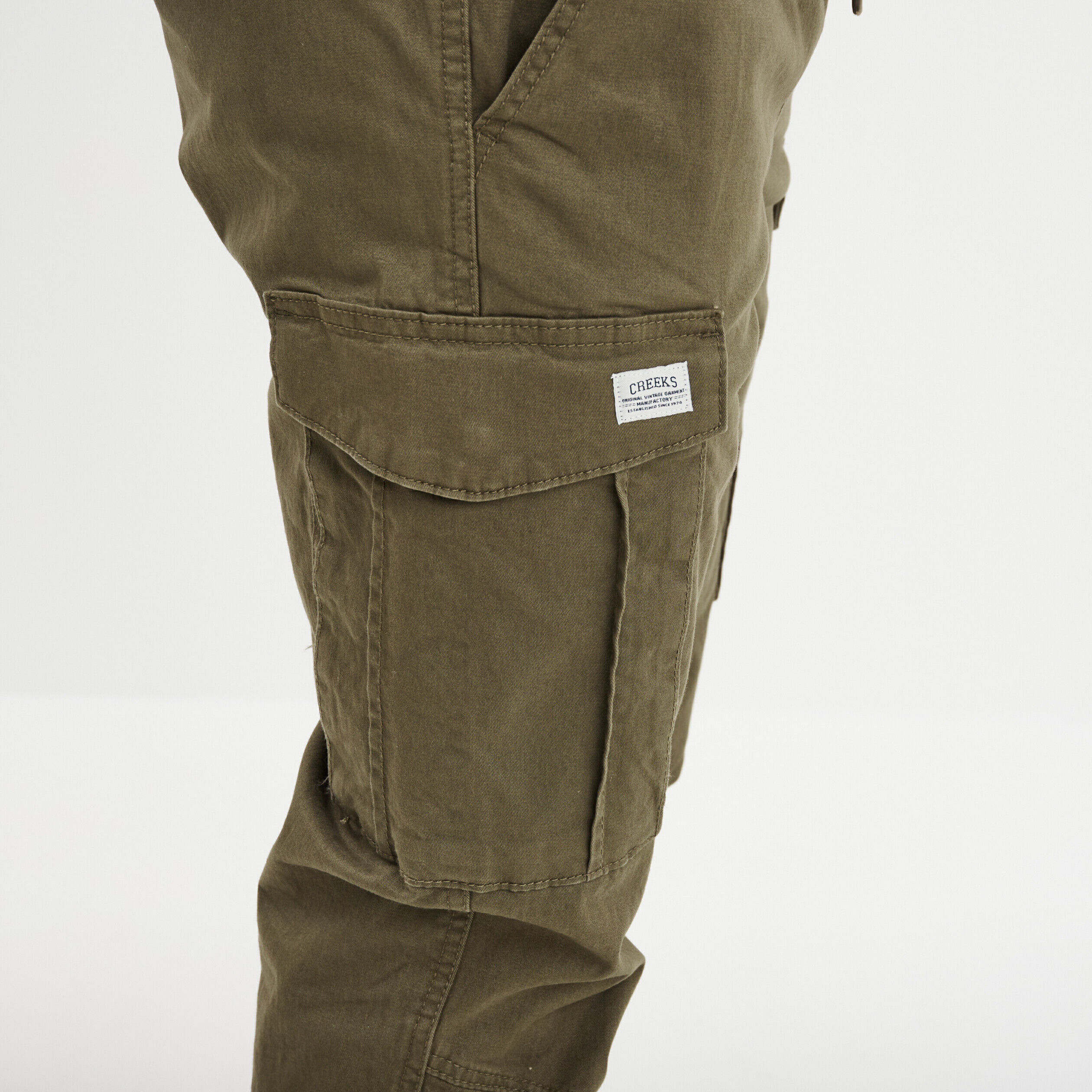 Indicode August Cargo Coton 6 Poches Coupe Droite Pantalon Cargo Homme INDICODE - Coton Élasthanne 6 Poches Coupe Droite Cargo 6 Poches Décontracté
