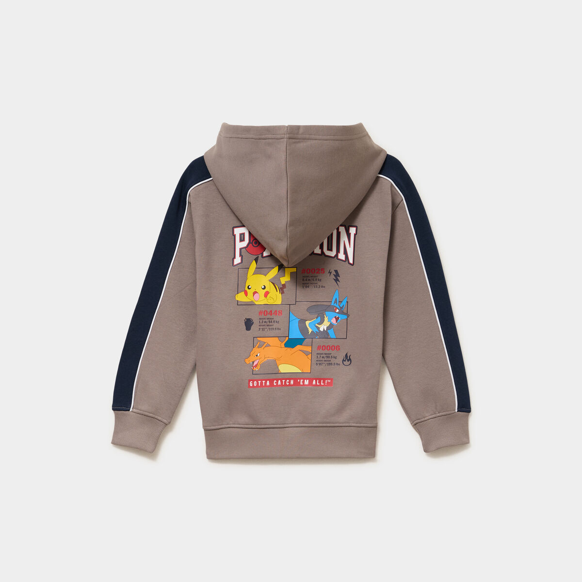 Sweat zipp&eacute; &agrave; capuche Pok&eacute;mon sable gar&ccedil;on
