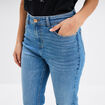 Jeans flare 7/8ème stretch denim double stone femme