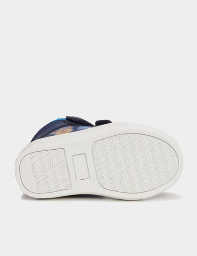 Baskets montantes à scratchs Paw Patrol bleu marine bébé garçon