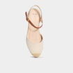 Espadrilles compensées sable femme