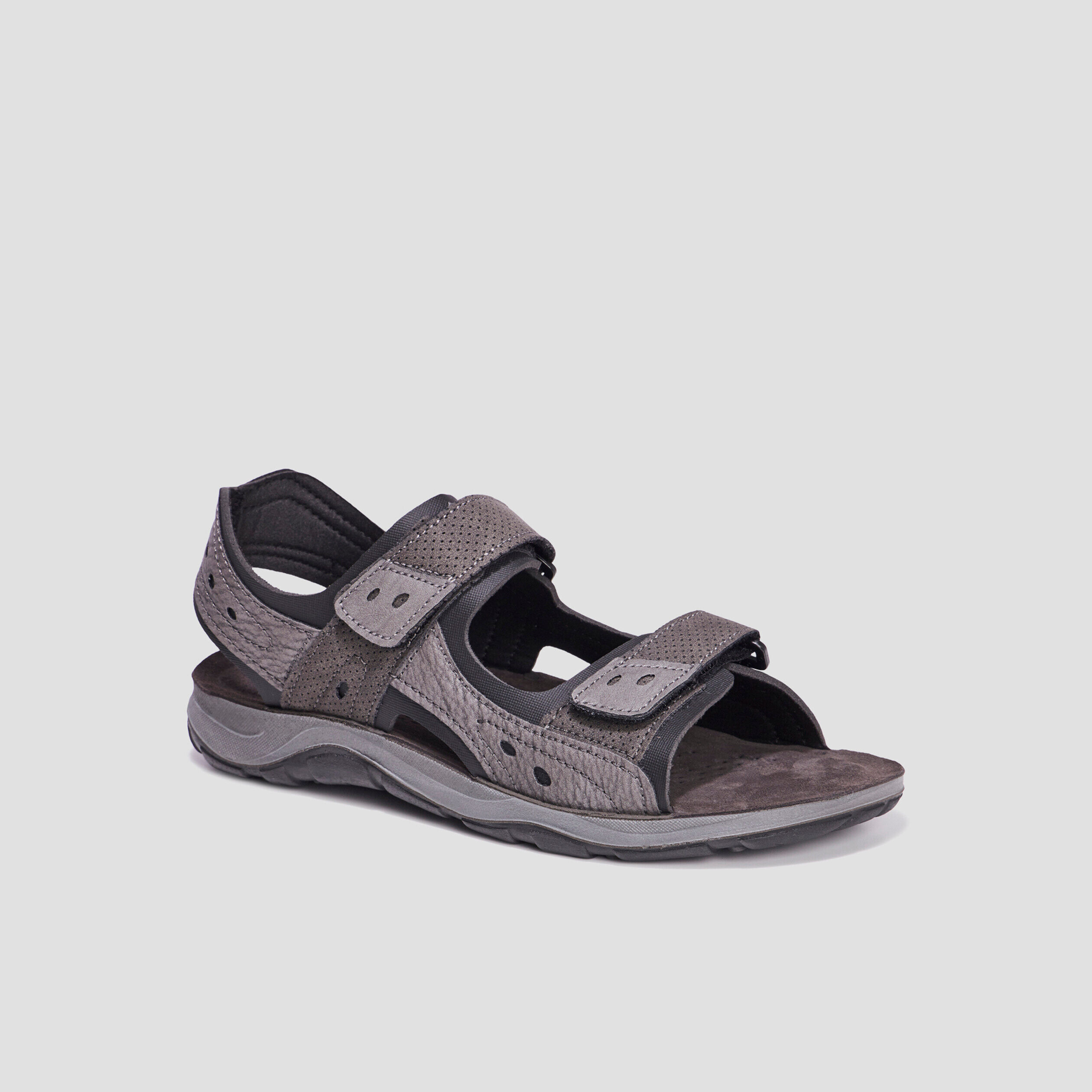 Sandales à scratchs gris foncé homme TRAPPEUR