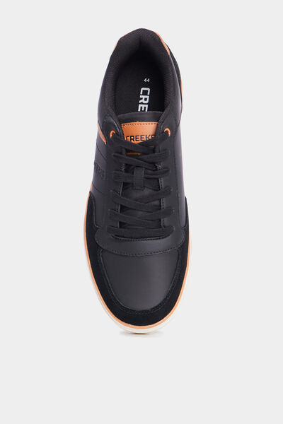 Baskets &agrave; lacets noir homme