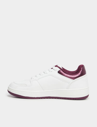 Tennis basses à lacets Champion Rebound bordeaux femme