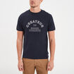 T-shirt manches courtes coton Creeks bleu foncé homme