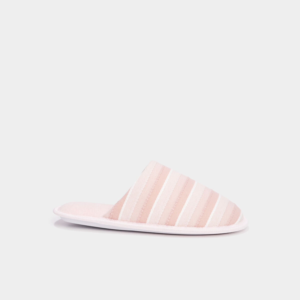 Chaussons mules rose femme