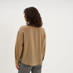 Chemise fluide manches longues vert femme