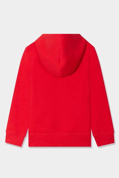 Sweat à capuche hoodie Creeks rouge garçon