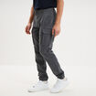 Pantalon cargo slim stretch vert fonc&eacute; homme