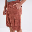 Bermuda cargo coton vieux rose homme