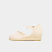 Espadrilles talons compensés blanc fille