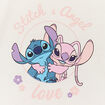 Ensemble t-shirt et short coton Stitch ivoire bébé fille