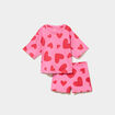 Ensemble pyjama short coton rose fille